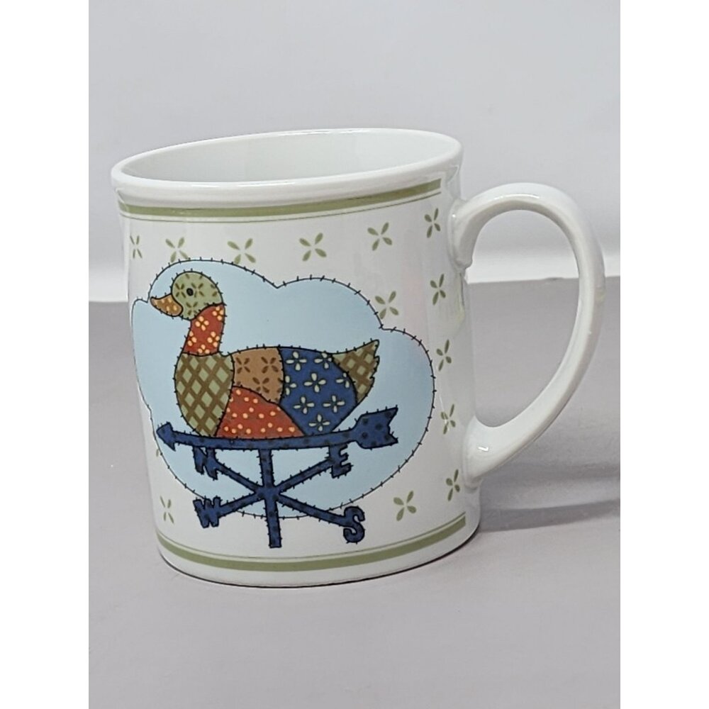 Vintage Ceramic Duck Weather Vane Design Mug Made In Japan